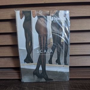 Wolford "Scala" striped stockings NWOT